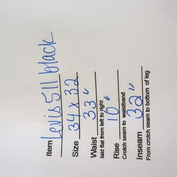 LEVI’S 511 Skinny Black Jeans, 34 X 32 - Picture 5 of 5